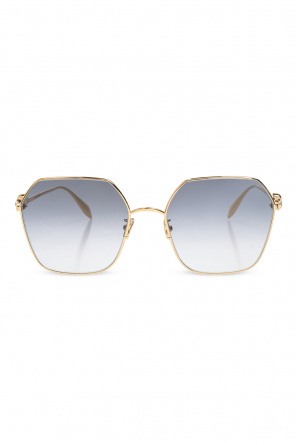 gradient-lens round-frame item sunglasses Gold